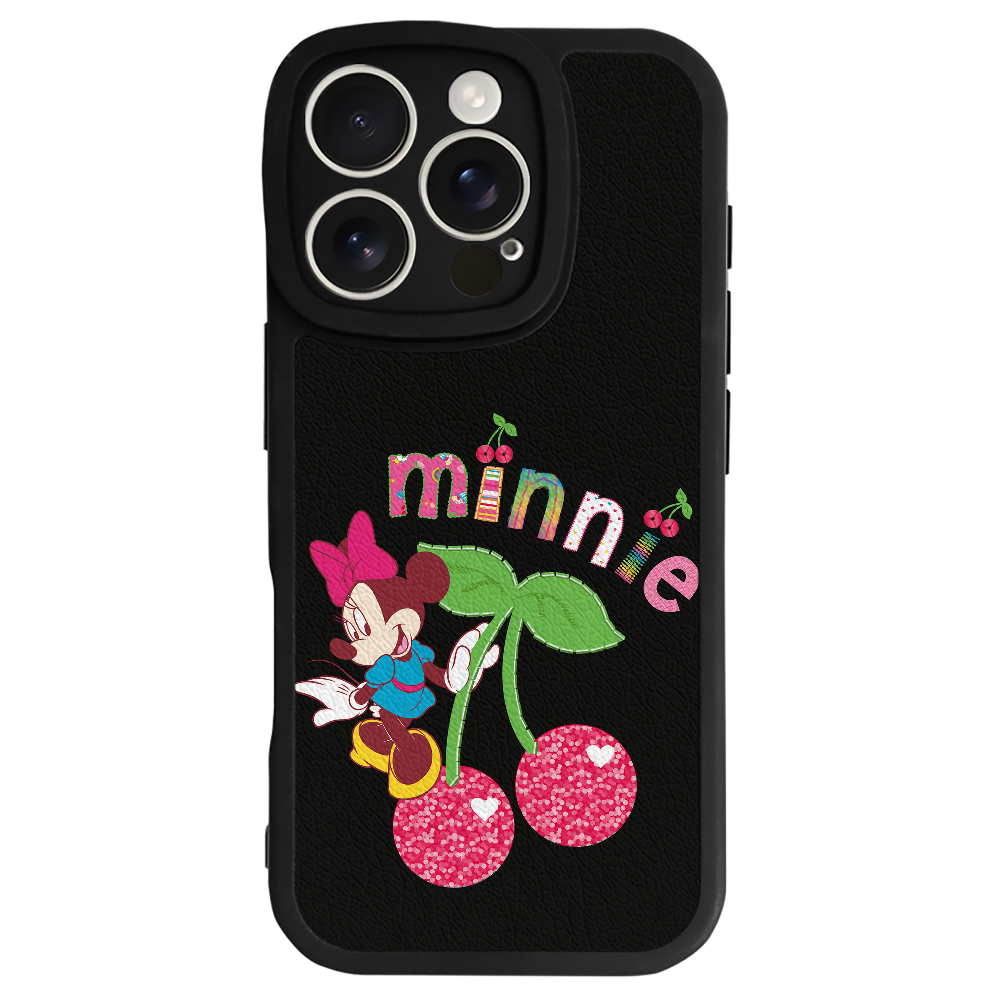 （画像用） ミッキーマウス Mickey Mouse 【iPhone 16シリーズ対応】シリコンスマホケース（レザー調） 材質：シリコン